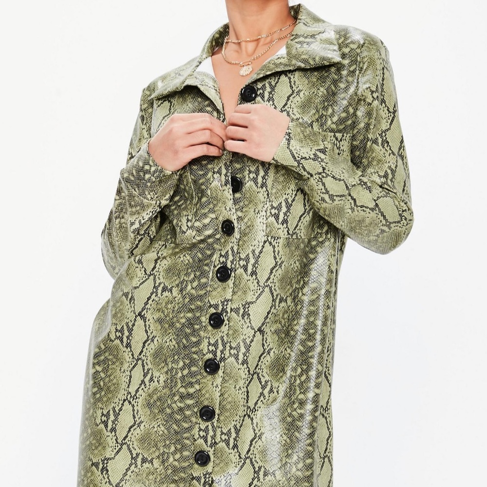 Faux Snakeskin Jacket